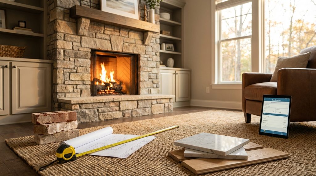 هزینه ساخت شومینه